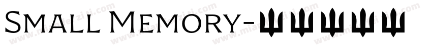 Small Memory字体转换